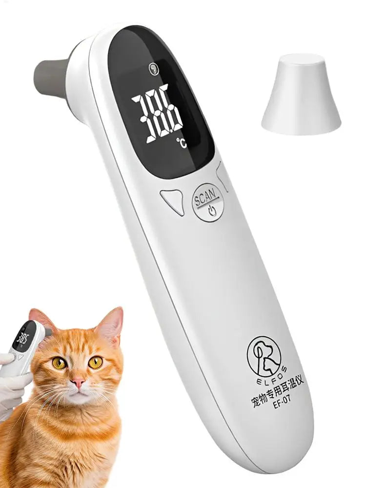 Pet Dog Cat Ear Digital Thermometers Pet Thermometers Animal Measuring Non-Contact Electronic Highly Accurate Pet Supplies
