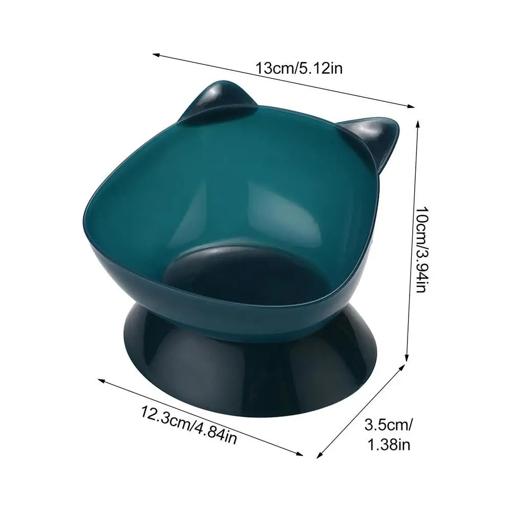 Cat Food Bowls Anti Vomiting Raised Cat Bowls Ergonomic Cat Bowl Elevated Kitten Dish With Fine Sanded Edges