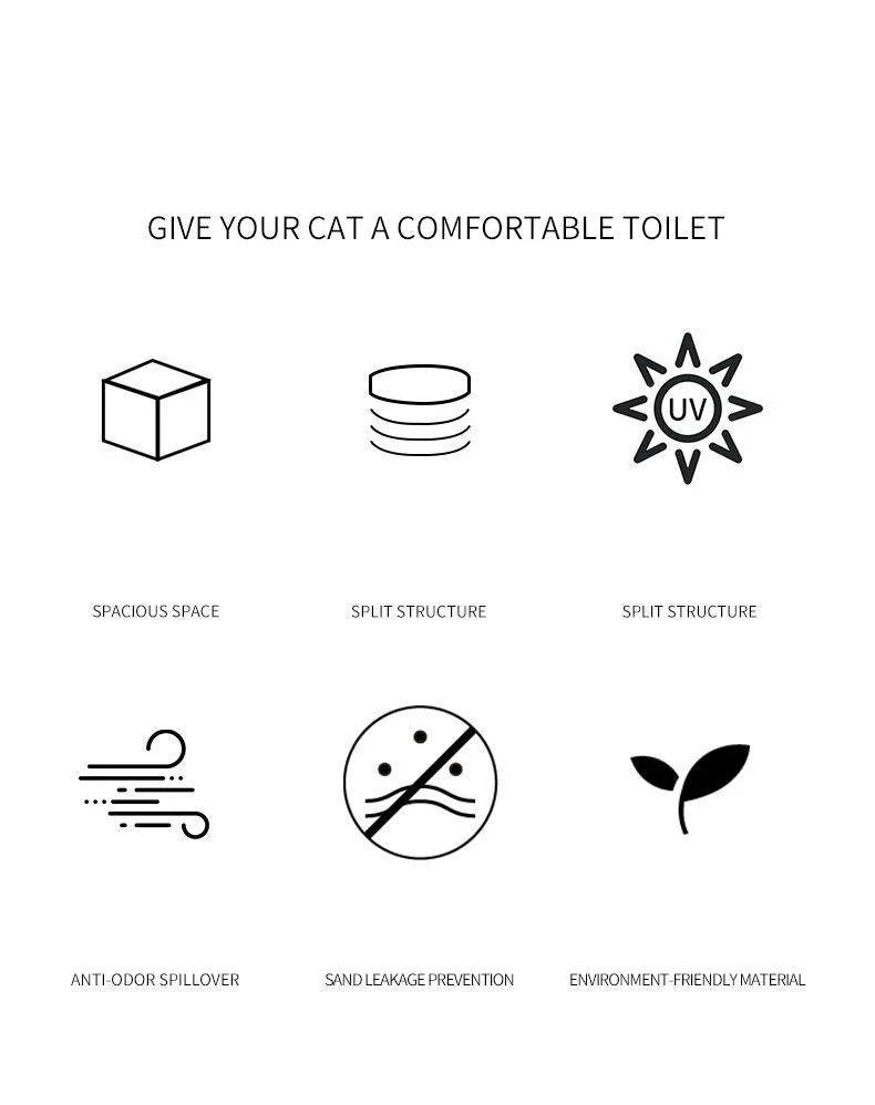 Cat Litter Box Large Rechargeable Self-cleaning Litter Box for Cat Fully Enclosed Toilet Large Capacity Cat Products