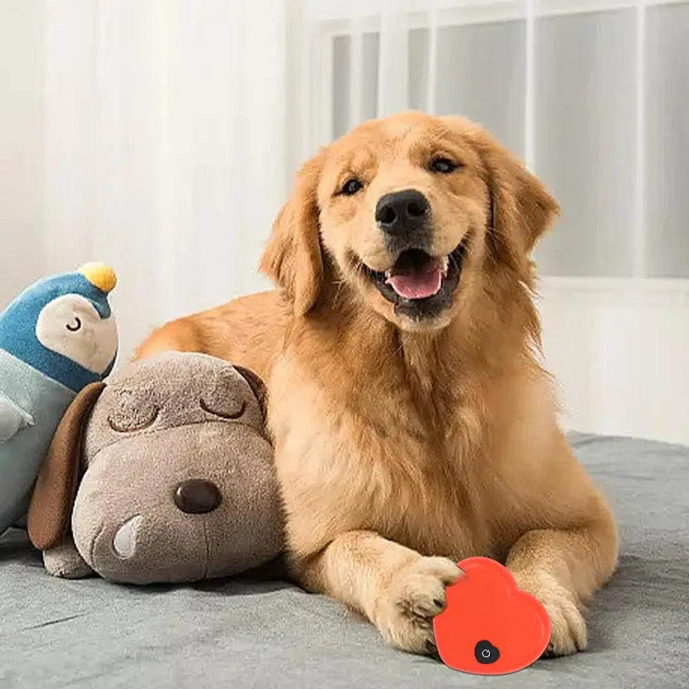 Puppy Heartbeat Soothing Hug Toy Dog Heating Plush Doll Pet Comfortable Behavioral Training Play Aid Tool Anxiety Relief Sleep