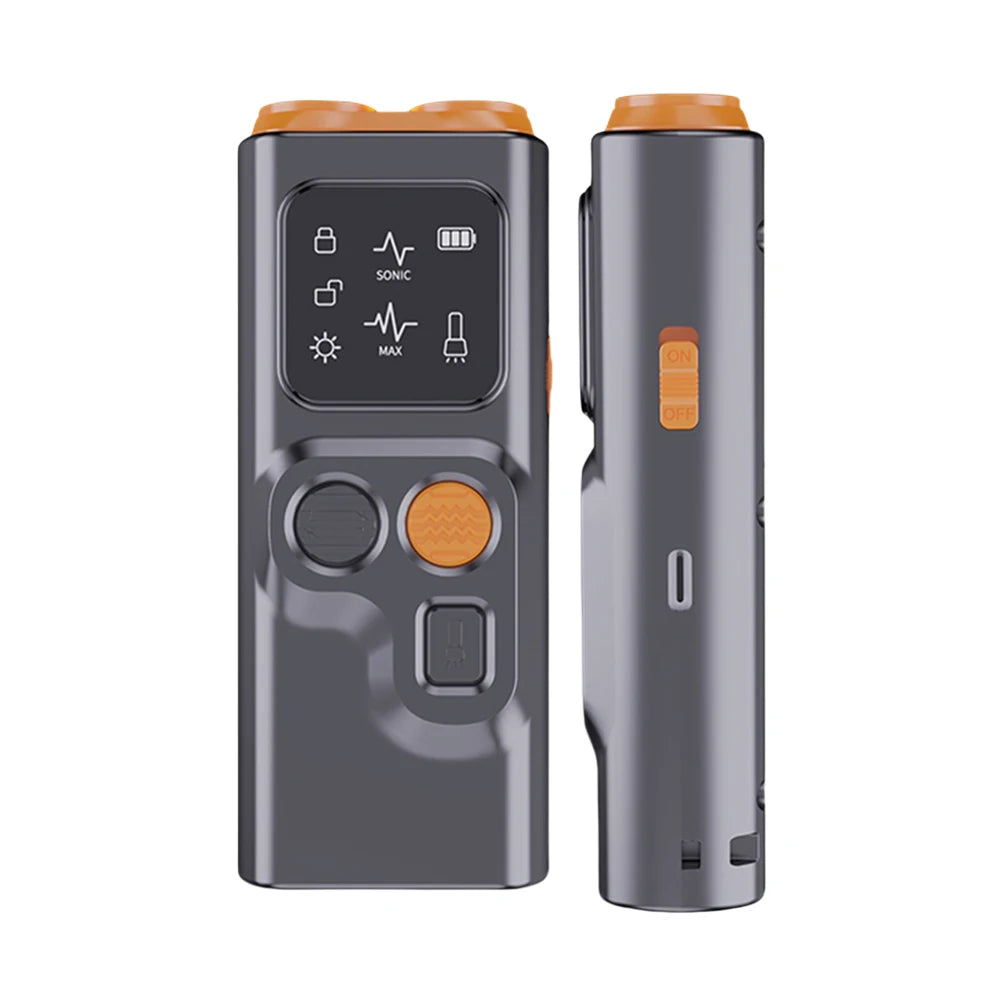 Ultrasonic Dog Bark Deterrent Device with LED Flashlight Rechargeable Pet Dog Repeller Dog Chaser Correct Your Dogs Bad Behavior