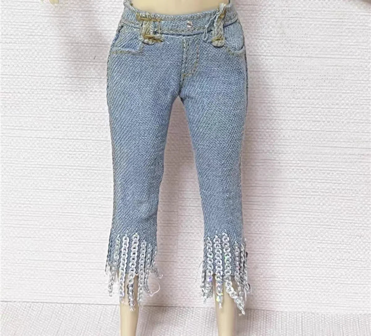 6 points doll clothes ob22 baby clothes rainbow big sister Lijia small cloth 30cm long legs cat dress 2