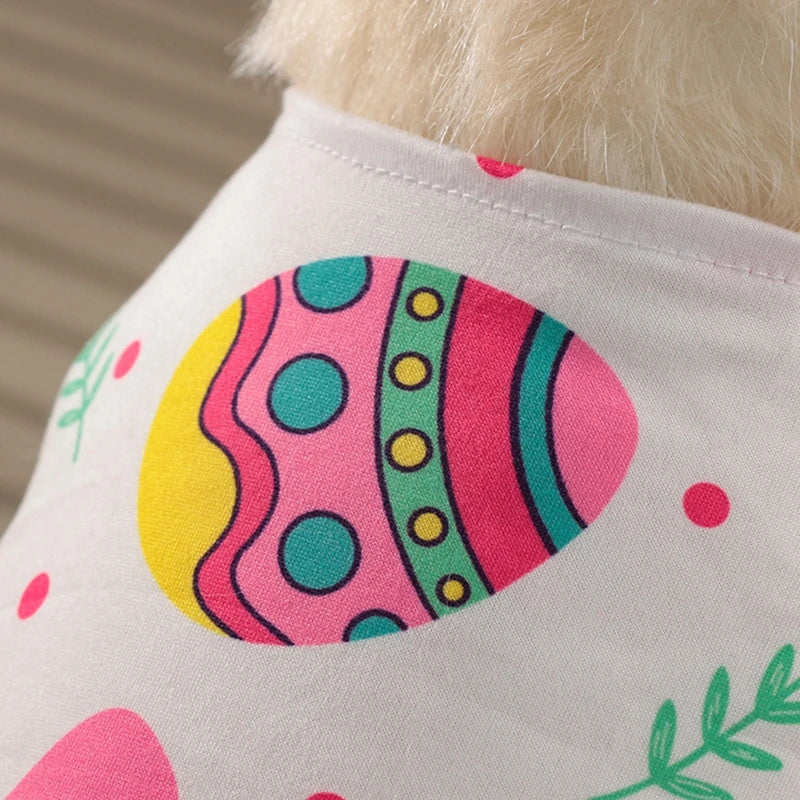 Dog Princess Dress Cute Rabbit Printed Dresses for Small Medium Dogs  Cats Easter Pet Skirt Puppy Chihuahua Teddy Clothes