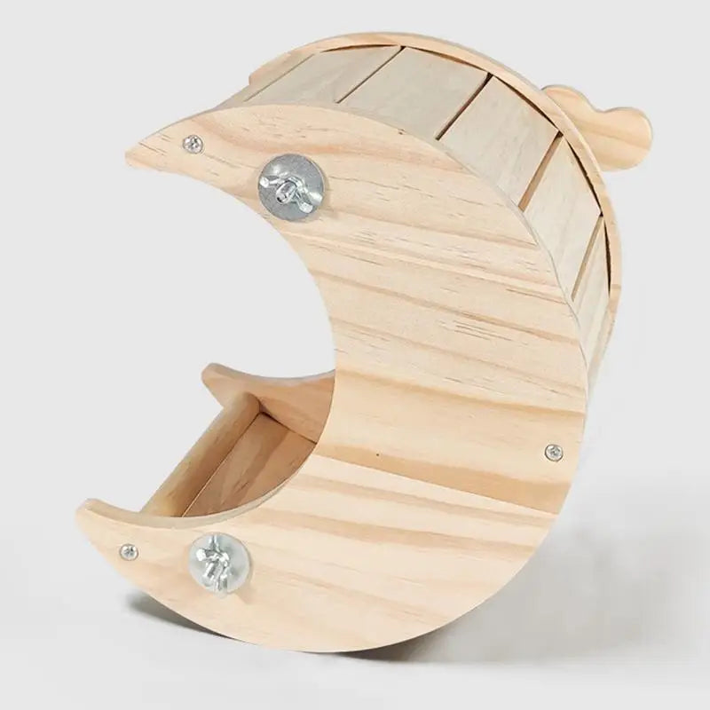Hamster Wooden House Simple Installation Hideaway Cage Accessories for Lemmings, Gerbils, Rat, Small Pet, Chinchilla Fun Toys