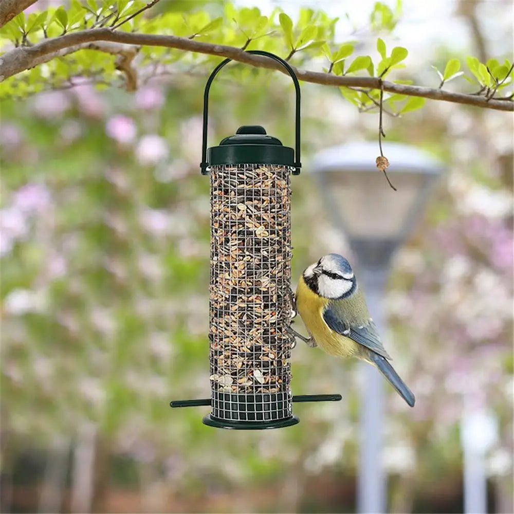 Bird Feeder Standing Dumplings Grease Ball Rack Holder Outdoor Food Dispenser for Tit Small Wild Birds Windproof Rainproof