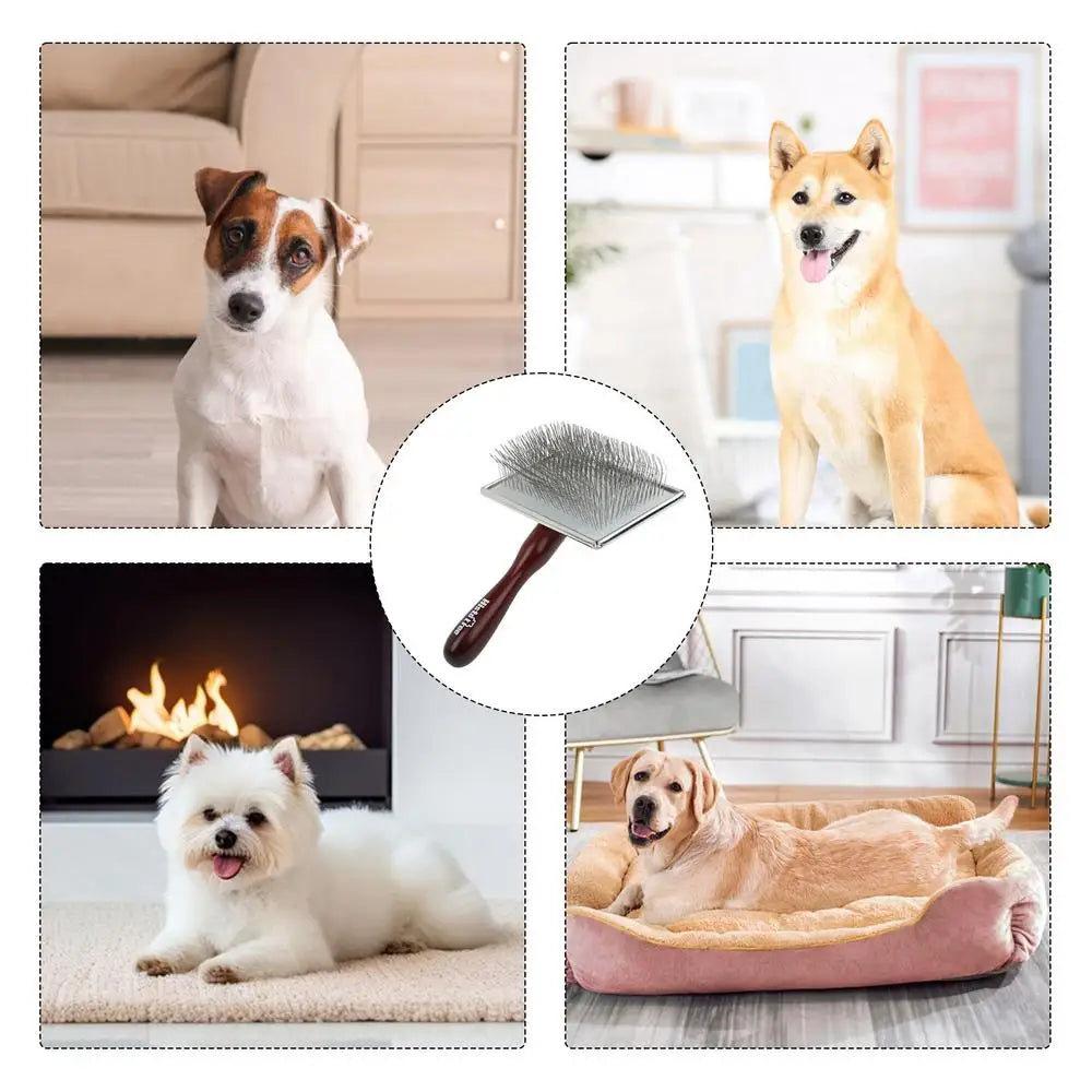 Dogs Grooming Comb cats Shedding Slicker Brush Portable Dog Massage Clean Tangled Brush For Small Medium Large Dogs Cats Pets