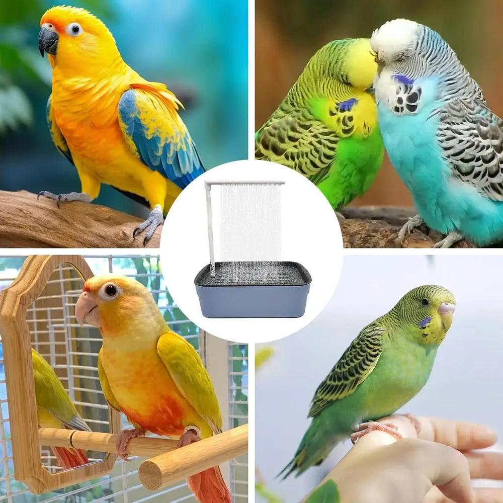 Automatic Pet Bird Bath USB Electric Large Bird Bathtub Shower Multipurpose Bird Bathtub Parrot Bathtub For Parakeet Cleaning