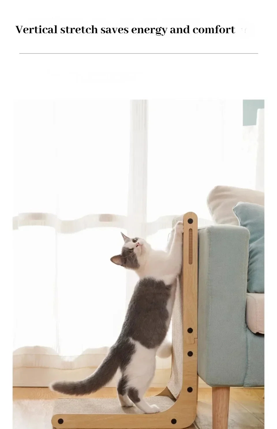 Cat Toys Interactive Board Cat Toys Wooden Wear-resistant and Scratch-resistant Post Cat Furniture Training Grinding Claw Toys