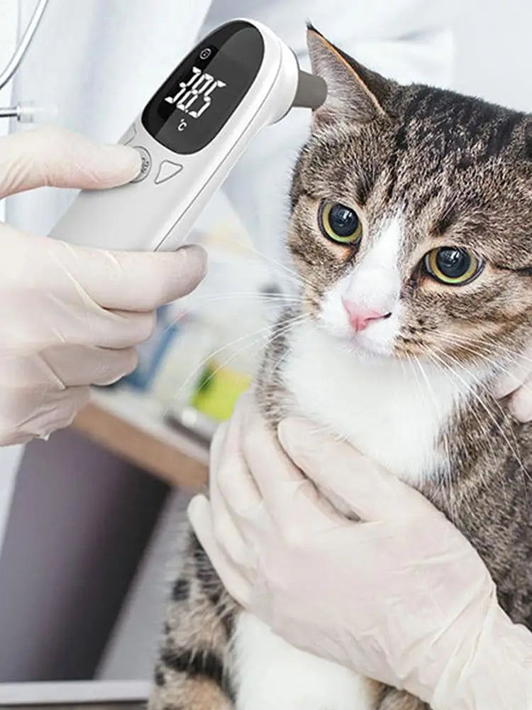Pet Dog Cat Ear Digital Thermometers Pet Thermometers Animal Measuring Non-Contact Electronic Highly Accurate Pet Supplies
