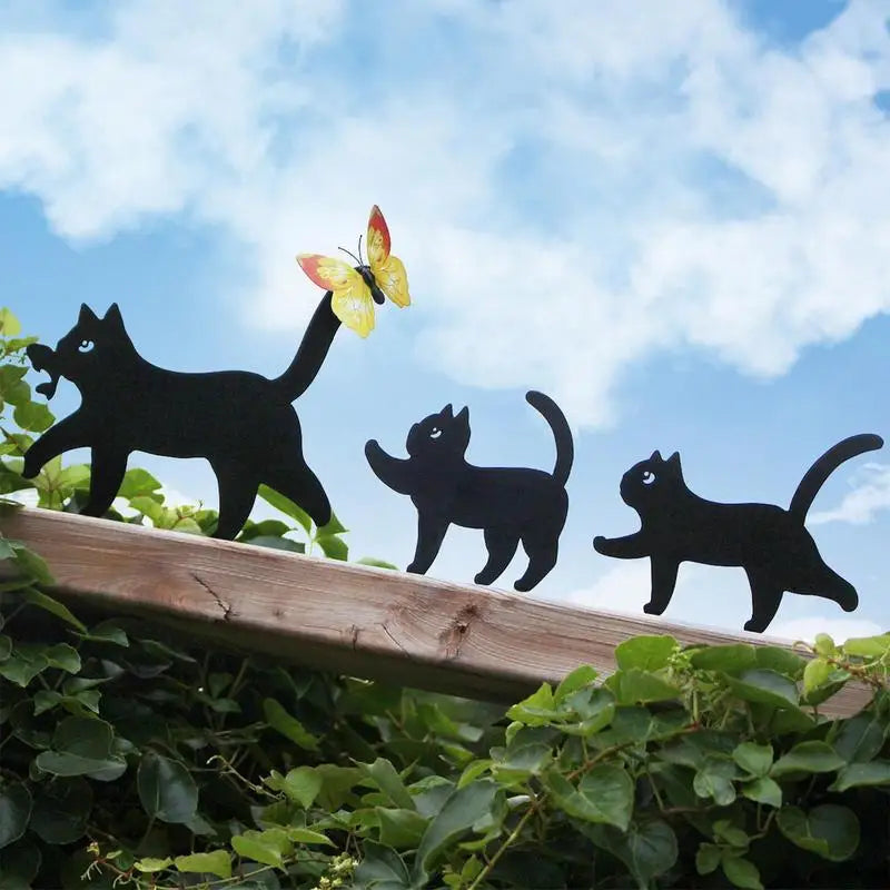Cat Garden Decor Cat Outdoor Statue Animal Garden Ornaments Cute Lawn Ornaments Home Furnishing Decoration For Courtyards