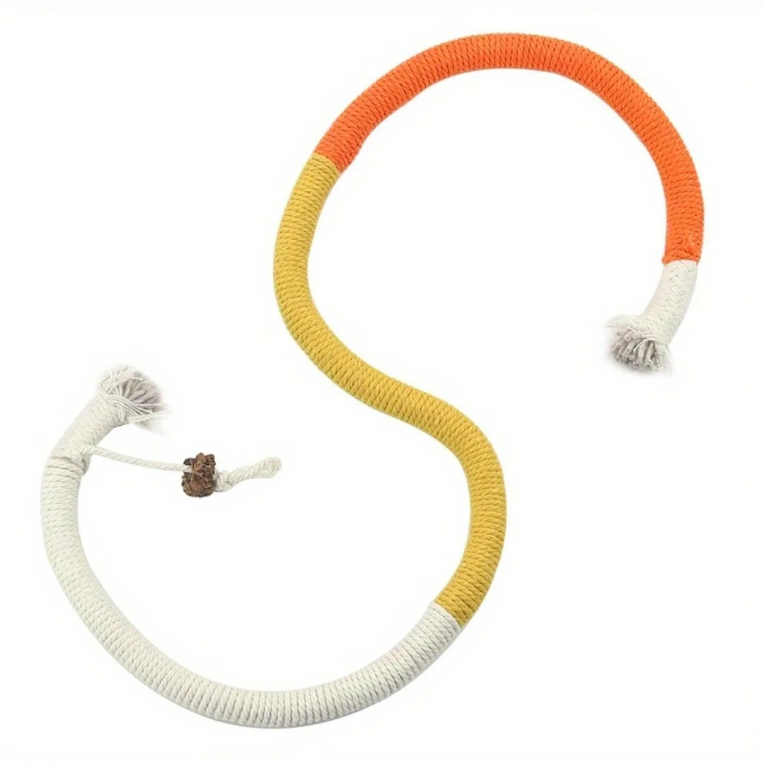 Cotton Cat Chew Toy for Teeth Cleaning, Catnip Rope Toys for Indoor Cats,Nibbling Exercise, Interactive Cat Nip Teething Toys fo