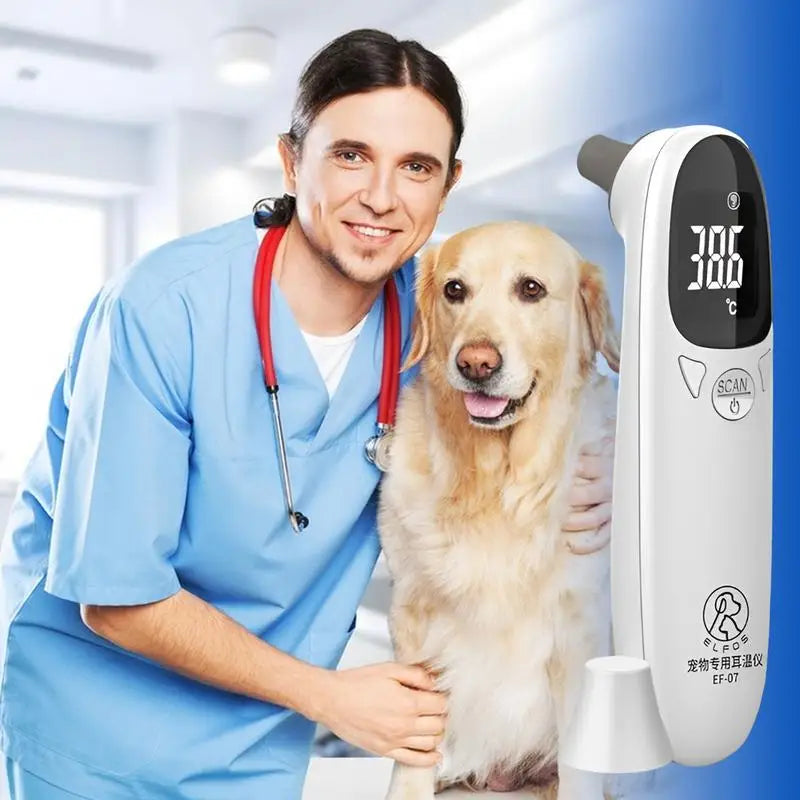 Pet Dog Cat Ear Digital Thermometers Pet Thermometers Animal Measuring Non-Contact Electronic Highly Accurate Pet Supplies