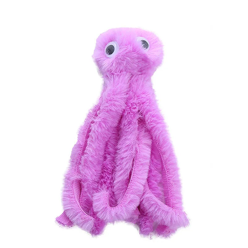 Cute octopus cat toys for kittens and young cats, cat toys for chewing, plush toys, pet supplies