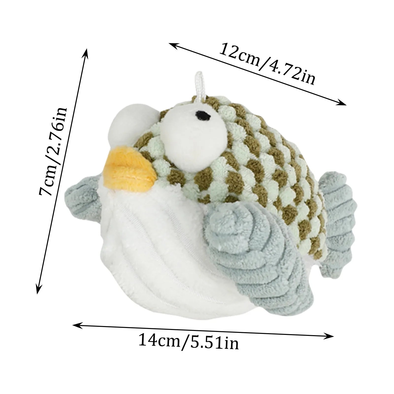 2 Styles Electric Cartoon Animals Cat Toys, Eagle Plush Pet Toys Jittery Little Globefish, Simulation Vocal Dolls, With Catnip