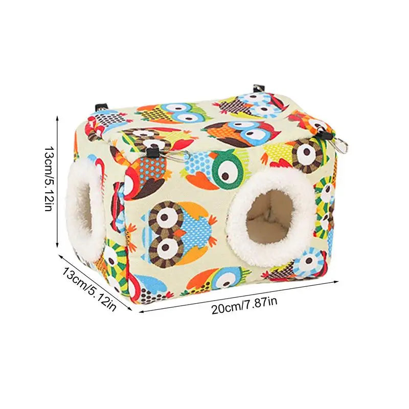 Parrot Warm Nest Thick Bird Bed Warm Snuggle Hut Washable Bird Nest House Parrot Hideway Bed Sleeping Bed For Parrot Parakeet