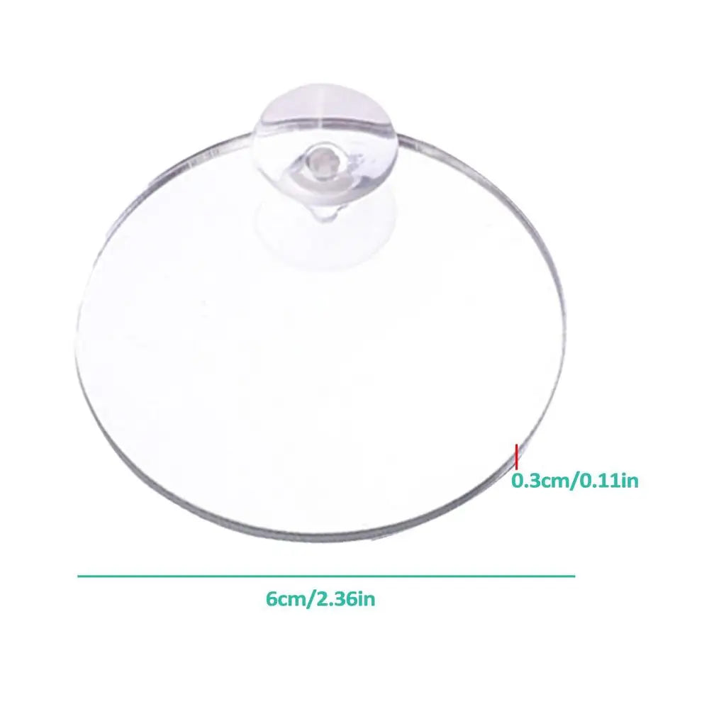 Floating Betta Exercise Mirror Double-sided Adhesive Aquarium Fish Mirror Mirror For Betta Fish Exercise For Home Living Room