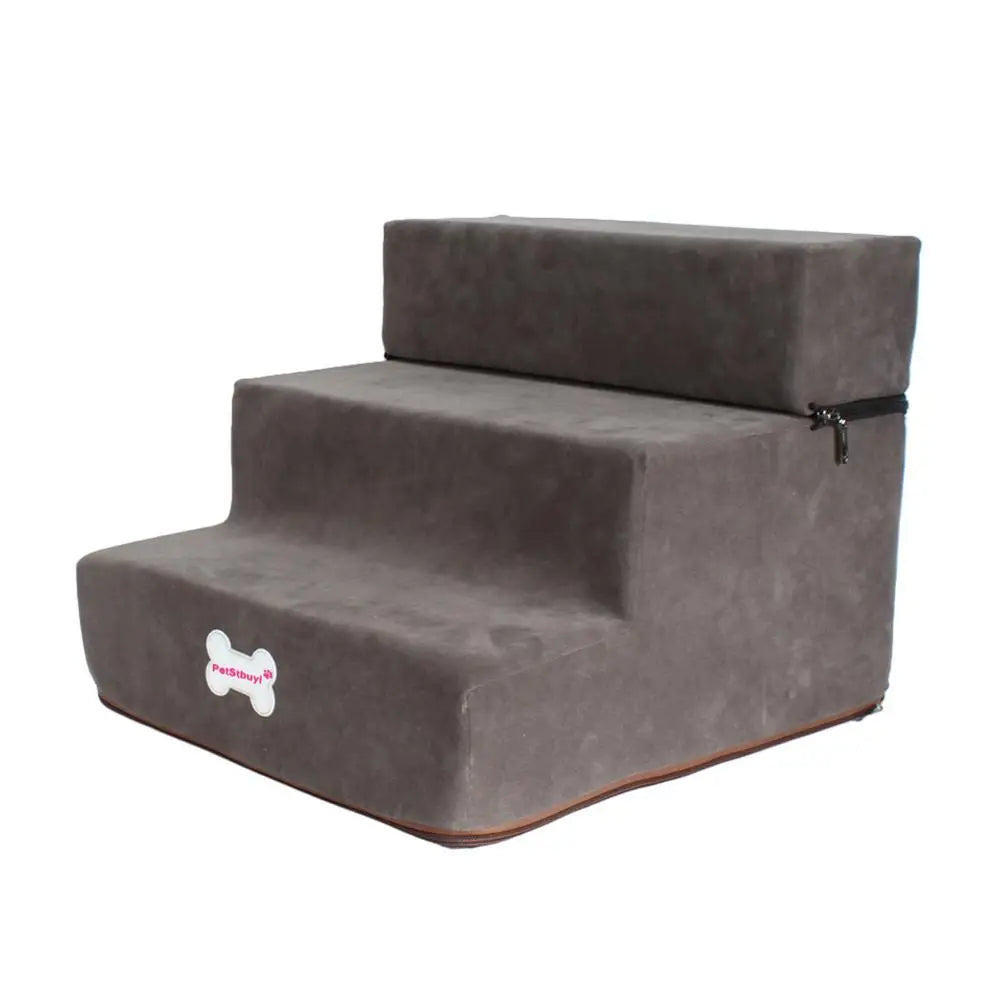 Hot Dog House Dog Stairs Pet 3 Steps Stairs For Small Dog Cat Pet Ramp Ladder Anti-slip Removable Dogs Bed Stairs Pet Supplies