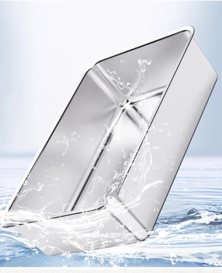 Large Stainless Steel Fully Enclosed Cat Litter Box Deodorizing Cat Toilet Pet Splash Proof Cat Supplies Cat Litter Box