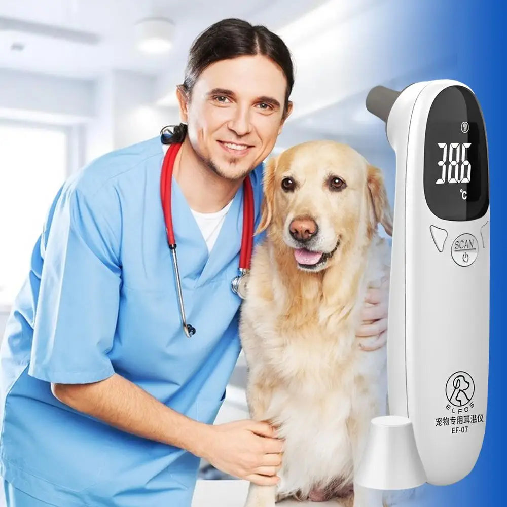 Pet Dog Cat Ear Digital Thermometers Pet Thermometers Animal Measuring Non-Contact Electronic Highly Accurate Pet Supplies