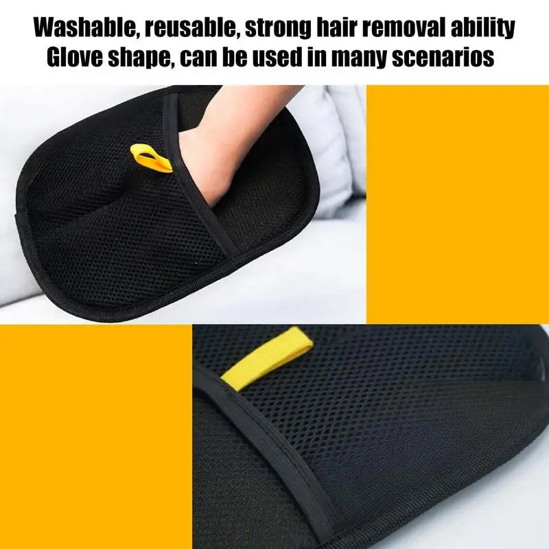 Pet Grooming Gloves Static Dedusting Brush Double Sided Pet Hair Remover Mitt Deshedding Brush Glove Removing Dog Cat Hair