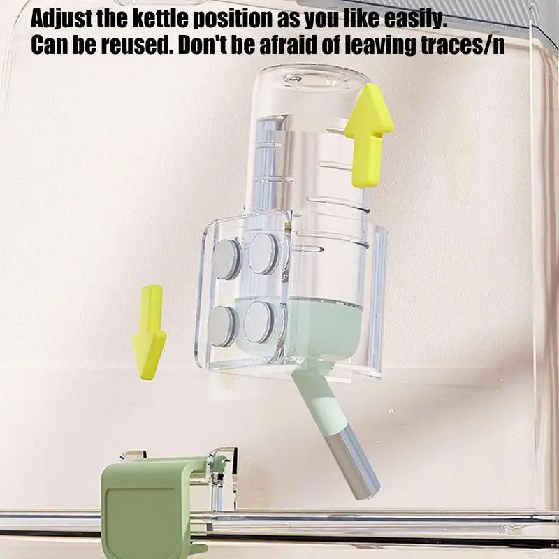 Hamster Water Bottle Stand Transparent Feeder Bracket For Squirrels Leakproof Hamster Water Bottle Magnetic Holder For Small