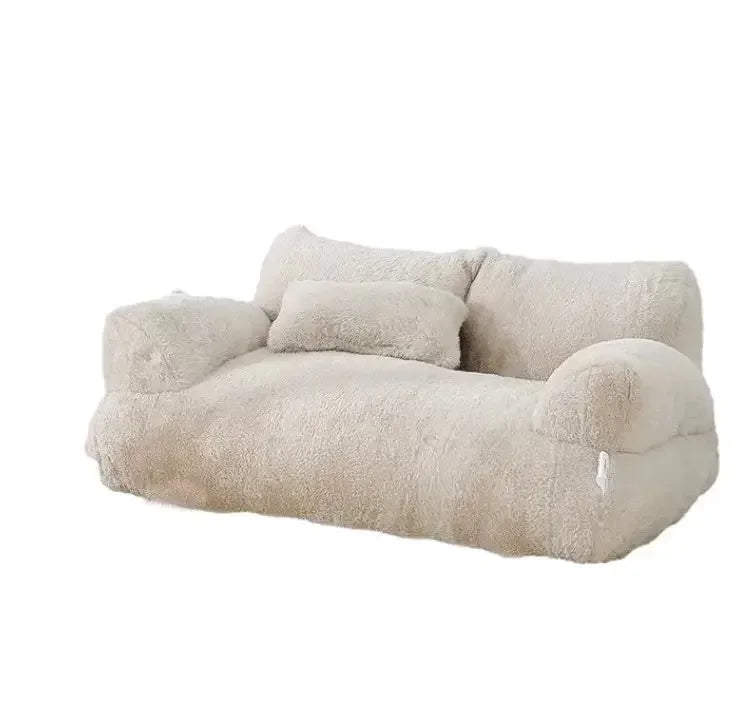 Plush Cat Bed House Sofa Beds Washable Warm Pet Dog Nest Comfortable Cat Cushion Dog Sleep Winter Furniture